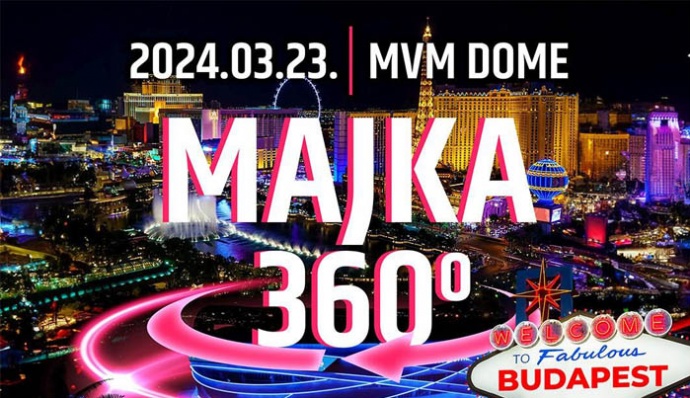 Majka 360 koncert 2024-ben a MVM Dome-ban! Jegyek és infók itt!